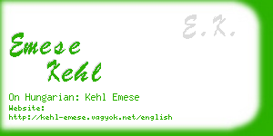 emese kehl business card